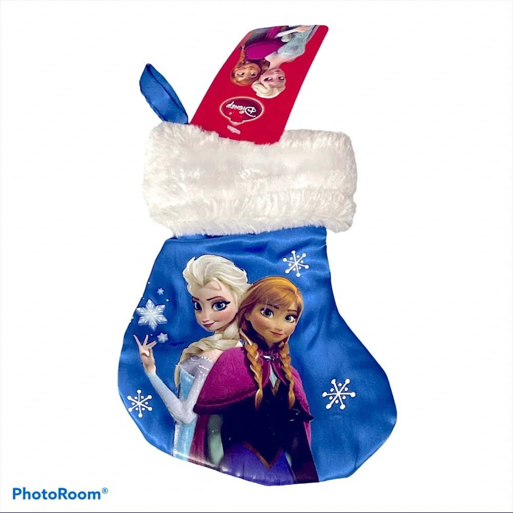 Lot of 3 Pcs~1~Frozen Christmas Door Knob Hanging 5.5”  & 2~ Mini Stocking 7” - Picture 5 of 17